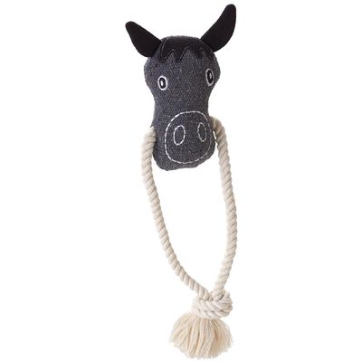 HUNTER Nebraska Horse Dog Toy with Rope 25 cm