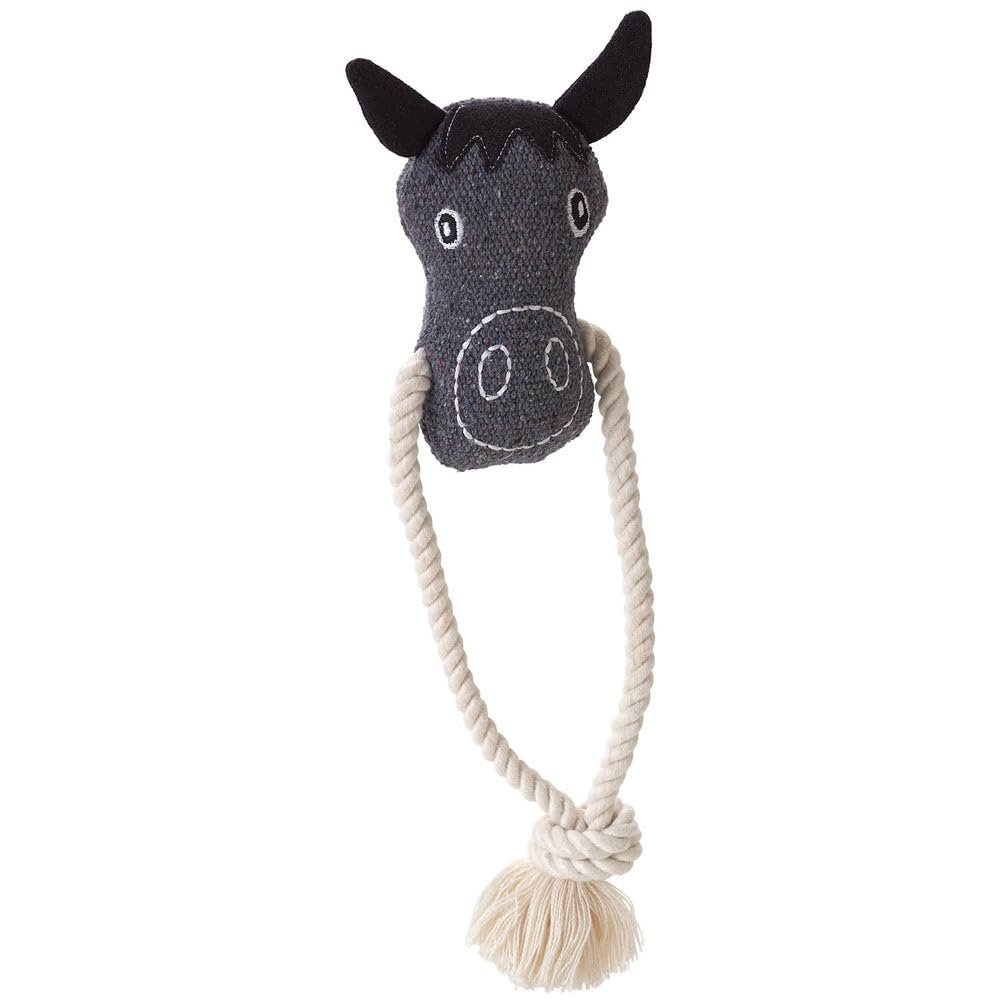 HUNTER Nebraska Horse Dog Toy with Rope 25 cm