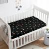 Hiseng 2-Pack Baby Fitted Sheets for Rectangular and Oval Mattresses, Soft Microfiber, Colorful Circles, 65 x 95 cm view 2