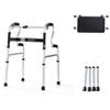 HDMOZUYT Folding Aluminum Walker, 2-in-1 Walker with Seat view 1