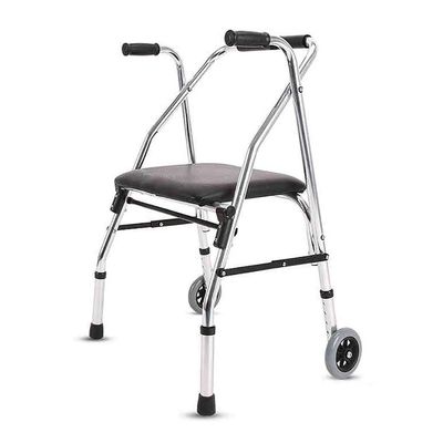 MJMLUCK Foldable Aluminum Walker with Seat