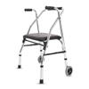 MJMLUCK Foldable Aluminum Walker with Seat view 1