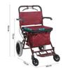 MJMLUCK Folding Walker, Rollator, Shopping Cart, Trolley with Seat and Footrest for Seniors view 2