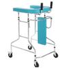 HDMOZUYT Walker with Wheels, U-Shaped Armrests and Seat, Blue view 1