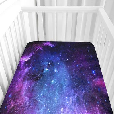 Morbuy Baby Crib Fitted Sheet, Deep Purple, 29.5 x 11.8 in
