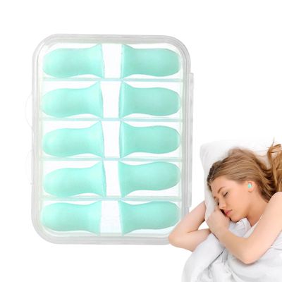 Soft Sleeping Earplugs, 10-Pack, Noise-Reducing
