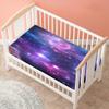 Morbuy Baby Crib Fitted Sheet, Starry Sky, Universe, 120 x 60 cm view 3