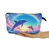 YULUENZE Dolphin Print Makeup Bag with Zipper view 4