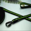 Grip Black-Neon Dog Leash, 20 mm, Twist-Lock Safety Hook, Long-Line Tracking Leash (15 m with Loop) view 1