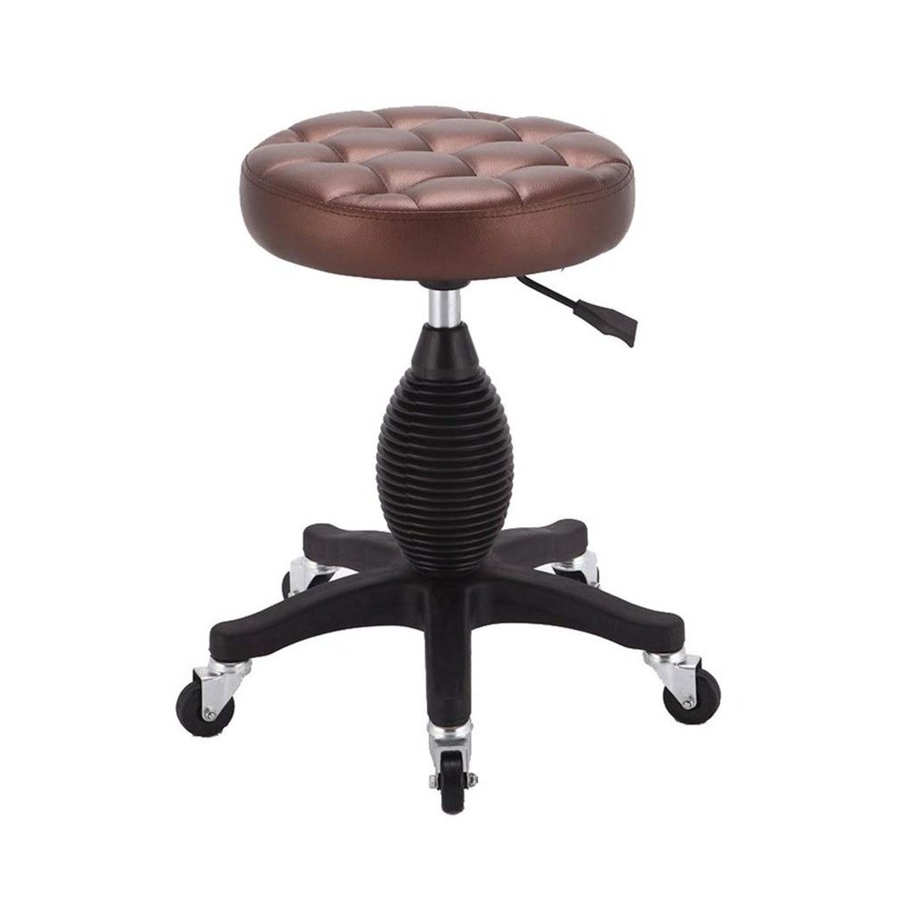 GSKDBCC Round Rolling Stool, Sturdy Salon Massage Swivel Stool, Adjustable (Purple) — ShaoSu (Blue) ziyu Chaser of Light