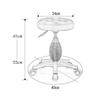 GSKDBCC Round Rolling Stool, Sturdy Salon Massage Swivel Stool, Adjustable (Purple) — ShaoSu (Blue) ziyu Chaser of Light view 3