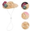 Hohopeti Woven Sun Hat for Small Dogs and Cats view 3