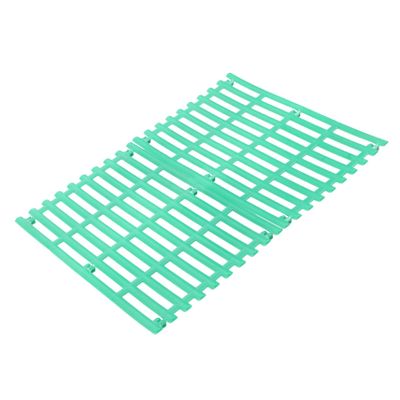 MOBUTOFU Green Rabbit Cage Mats, Easy-Clean Plastic, 2 Pieces, Non-Slip and Wear-Resistant