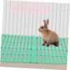 MOBUTOFU Green Rabbit Cage Mats, Easy-Clean Plastic, 2 Pieces, Non-Slip and Wear-Resistant view 2