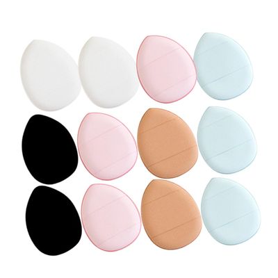 Beatifufu Makeup Sponges for Precise Application and a Smooth Finish, 12-Piece Polyurethane Triangular Foundation Sponges, Random Color
