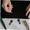Nylon Shoelace End Caps, Black, 38 mm, 100 Pieces view 3