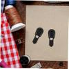 Nylon Shoelace End Caps, Black, 38 mm, 100 Pieces view 4