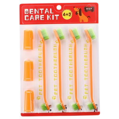 CIYODO Double-Headed Dog and Cat Toothbrush Set