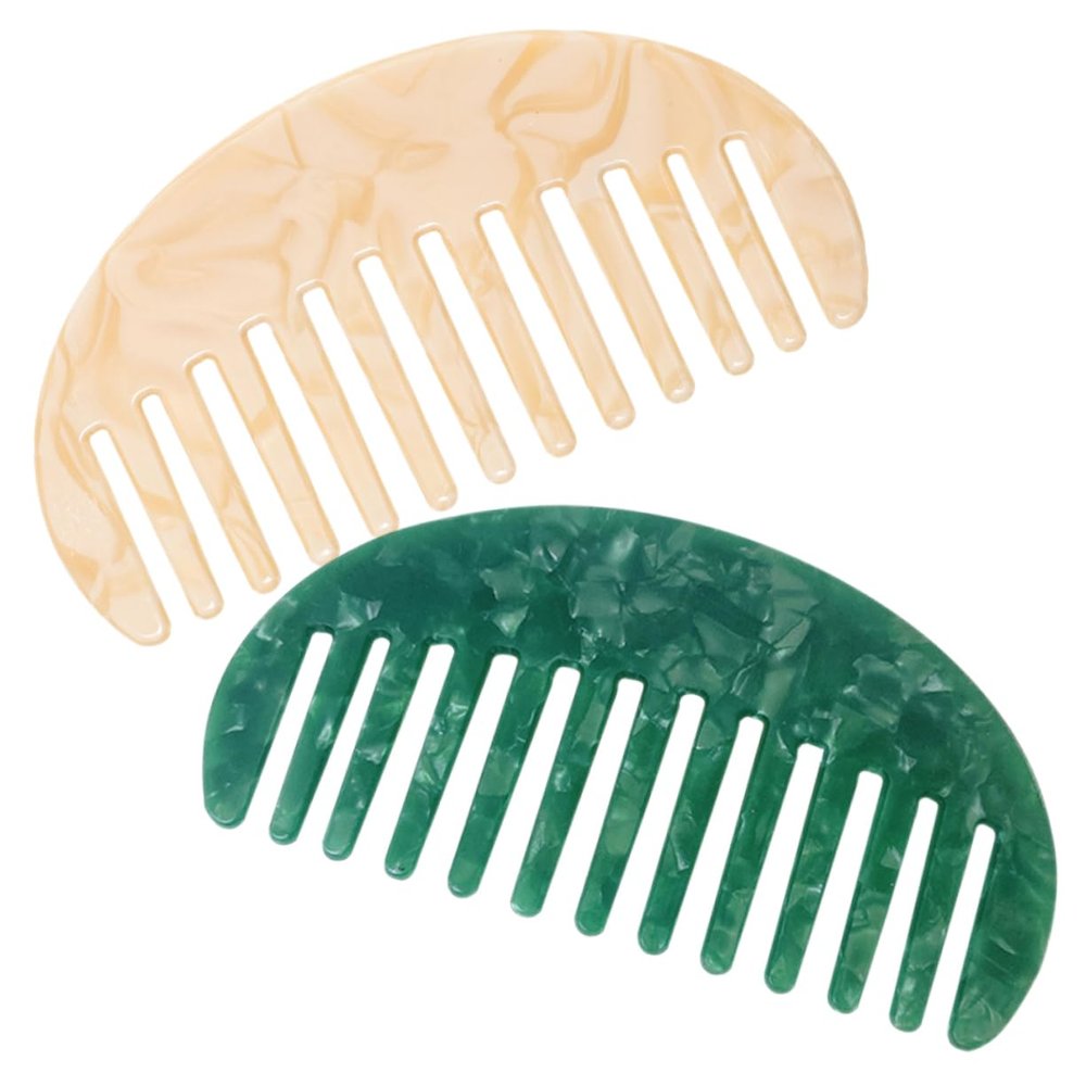 Women's Acetate Wide-Tooth Curl Comb for Wet Hair