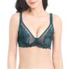 Women’s Sexy Sheer Lace Unlined Underwire Multiway Bra view 1