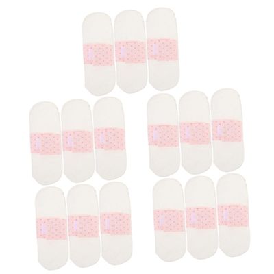 Healeved 15-Pack Washable Cotton Menstrual Pads, Reusable Panty Liners