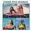 6 Wide Headbands for Women, Hawaiian Beach, Boho Retro, Yoga and Sports view 2