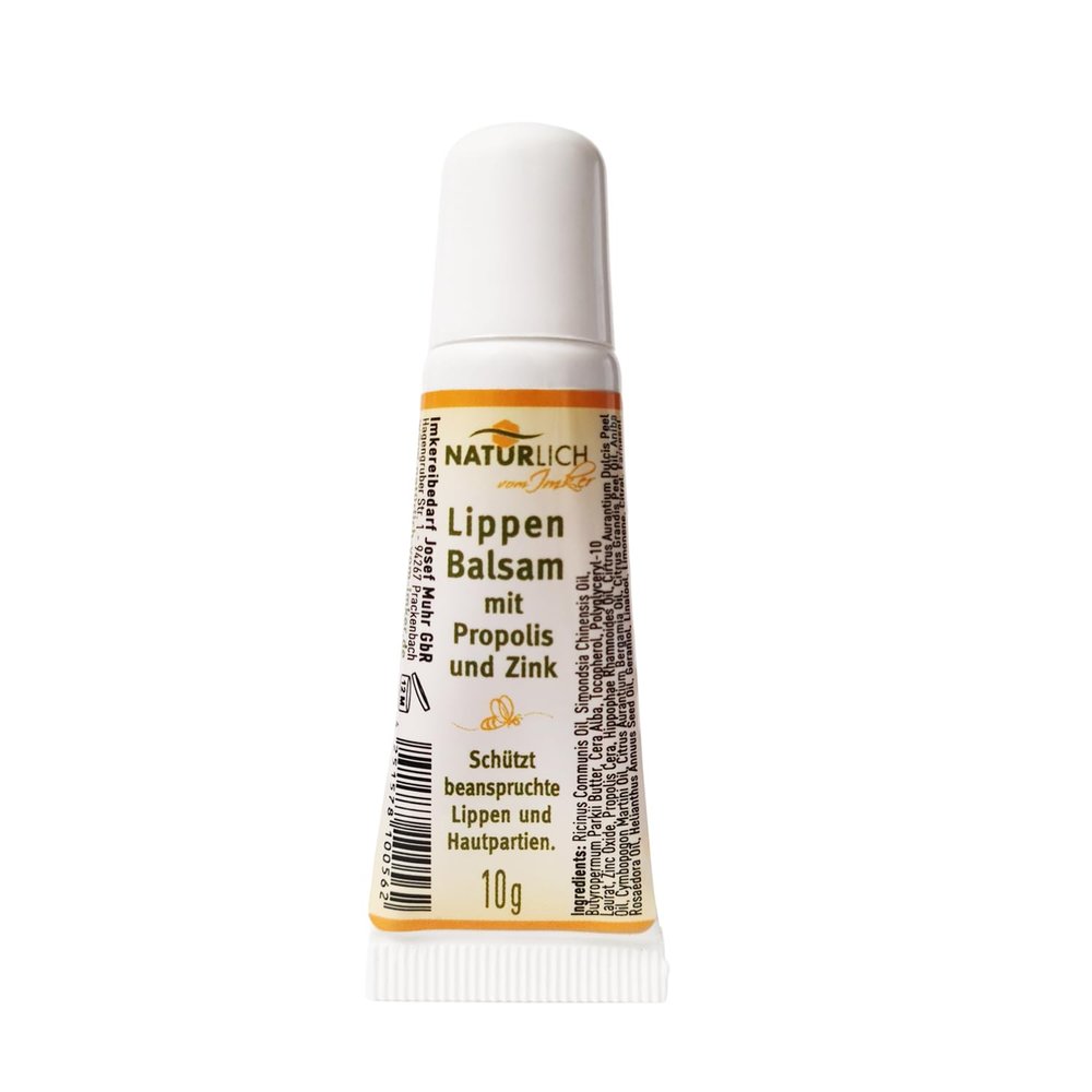Generic Lip Balm with Propolis and Zinc for Stressed Lips and Skin Areas – Natural from the Beekeeper – 10 g