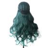 Long Wavy Ombre Synthetic Wig for Women, Black Gray view 3