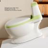 XHTLLO Adjustable Portable Kids' Potty Training Seat, Ergonomic and Safe Toilet with Removable Potty, Comfortable Non-Slip Design for Home and Travel (Green) view 3