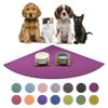 SanoZoo Bowl Mat, OEKO-TEX, Rounded Corner, 60 x 60 cm, Plum view 1
