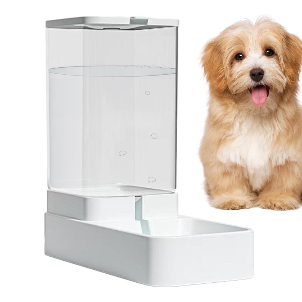 Automatic Pet Feeder and Water Dispenser, 3.8 L Gravity Feeder for Cats and Dogs