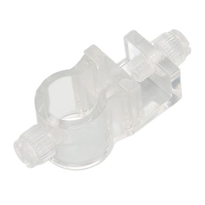 Sonew Aquarium Hose Clamp, Transparent, Plastic Water Pipe Clip for Aquariums, Durable ABS Material, Easy Installation (S)