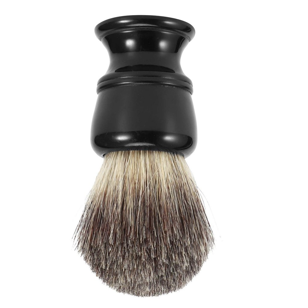 Beard Brush with High Water Retention, Comfortable-Grip Shaving Brush, Thick, Smooth Lather