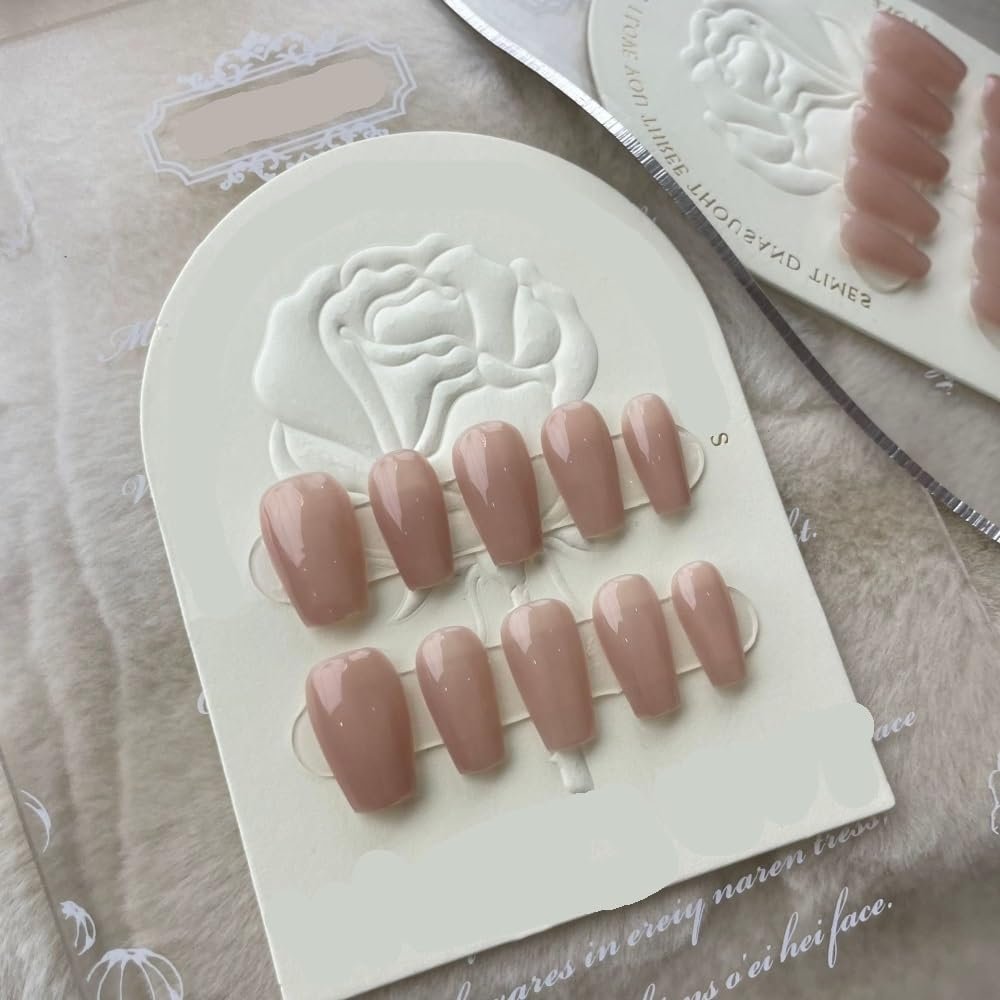 Handmade Nail Tips for Heavy Industry, Long Coffin Nails, S