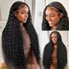 13 x 4 Deep Wave Lace Front Wig, 13 x 6 Transparent Curly Lace Front Wig for Women, Brazilian Water Wave Human Hair view 1