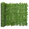 LIUNJHUY Balcony Privacy Screen with Green Leaves 500 x 100 cm view 1