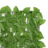 LIUNJHUY Balcony Privacy Screen with Green Leaves 500 x 100 cm view 4