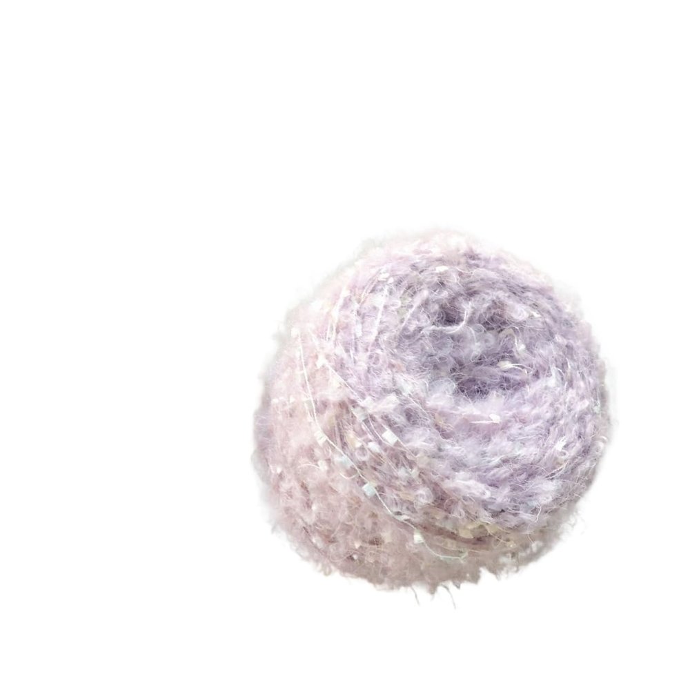 50 g Wool Circle Yarn for Hand-Knitting Sweaters, Hats, and Scarves, Light Purple