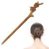 FERCAISH Peach Wood Hair Pins, Chinese Hair Stick, Vintage Hair Accessory for Women and Girls, 1 Piece view 1