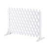 Temporary Portable Dog Fence Panel – Retractable Garden Trellis and Wooden Pet Gate view 1