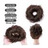 Messy Hair Bun Hairpiece for Women, Fluffy Tousled Updo, Synthetic Wavy Hair Scrunchie, 45 g view 2
