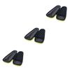 Healeved 3-Piece Portable Shaver Case, Protective PU Travel Bag for Beard and Wet Shavers, Black view 1