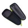 Healeved 3-Piece Portable Shaver Case, Protective PU Travel Bag for Beard and Wet Shavers, Black view 3
