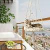 Aizuoni Outdoor Cat Hammock, Boho Macramé view 2