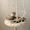 Aizuoni Outdoor Cat Hammock, Boho Macramé view 3