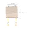 Kisangel Hamster Wooden Toy Station with Climbing Board and Random Weave Ball view 3