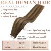 Tape-In Human Hair Extensions, 20 Pieces, Color 4 Medium Brown to Honey Blonde and Brown view 3