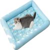 Self-Cooling Pet Mat, Washable Ice Silk Summer Mat, Blue, M view 1