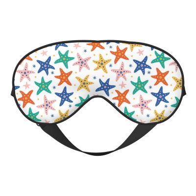 Sleep Mask for Women and Men, Colorful Starfis Soft Travel Eye Mask, Blackout, Adjustable Buckle