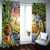 GOKSEL Animal Blackout Curtains, 2 Panels, 117 W x 138 H cm, with Grommets view 2